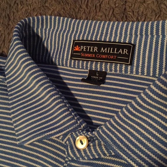 Peter Millar Striped Polo - Picture 2 of 3